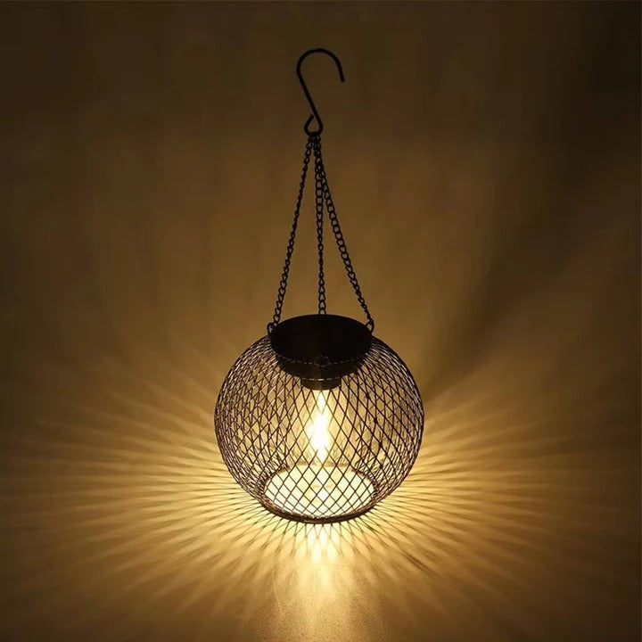 LED Solar Lantern, Outdoor Hanging Lamp for Pathway