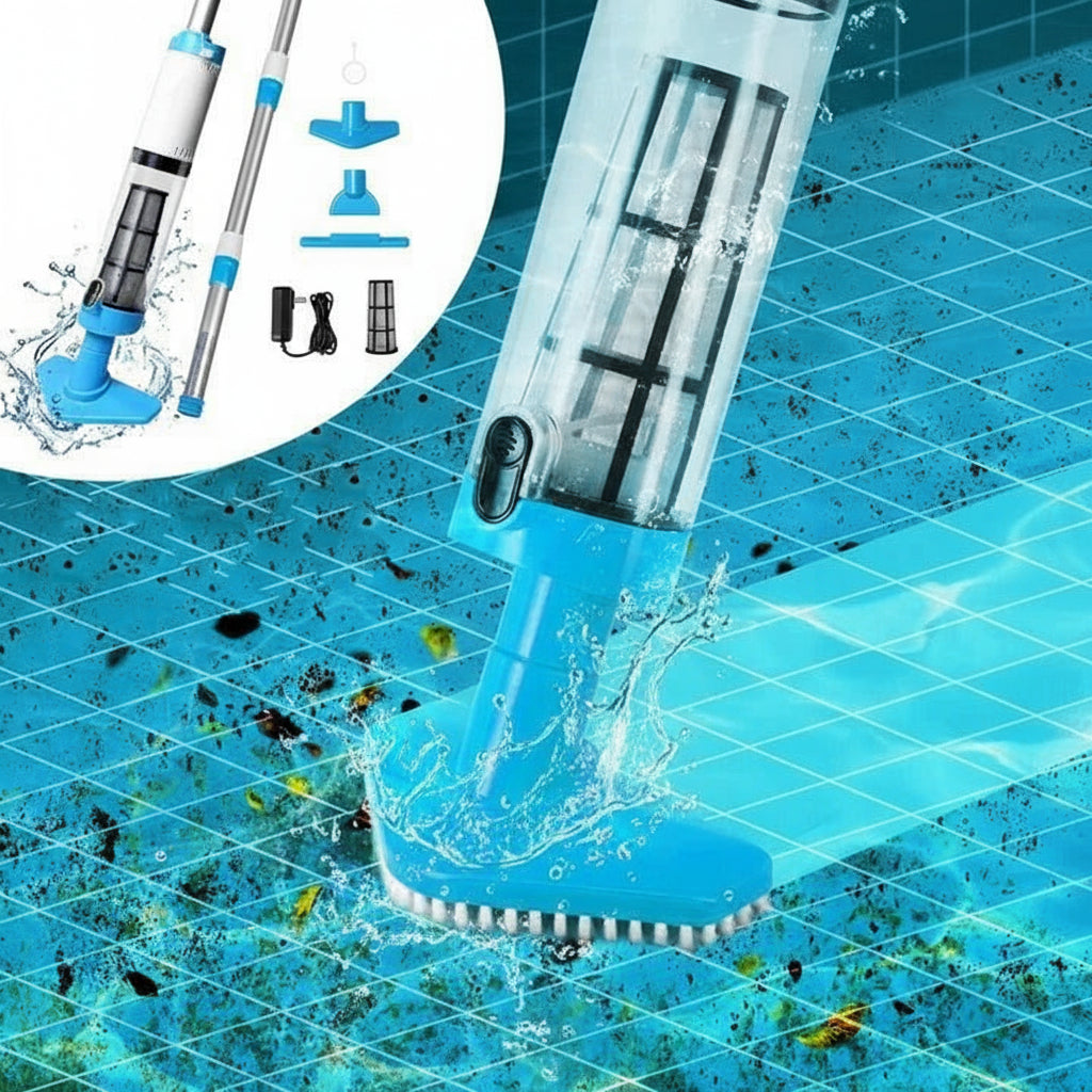 Pool Vacuum, Cordless and Submersible Cleaning Unit