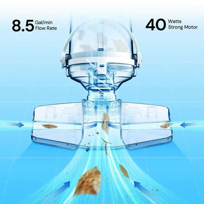 Pool Vacuum, Cordless and Submersible Cleaning Unit