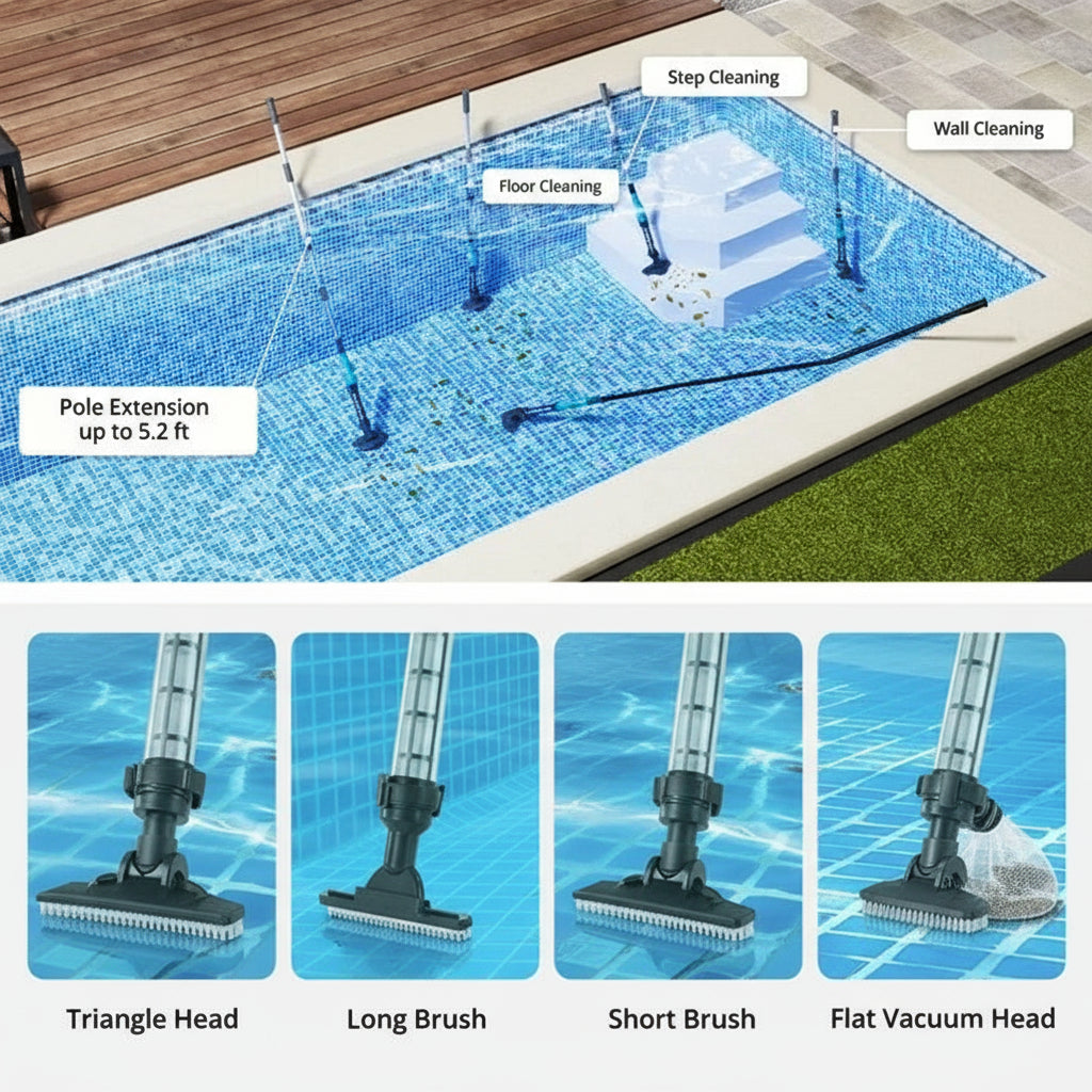 Pool Vacuum, Cordless and Submersible Cleaning Unit
