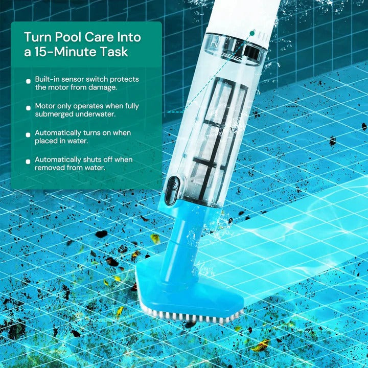 Pool Vacuum, Cordless and Submersible Cleaning Unit