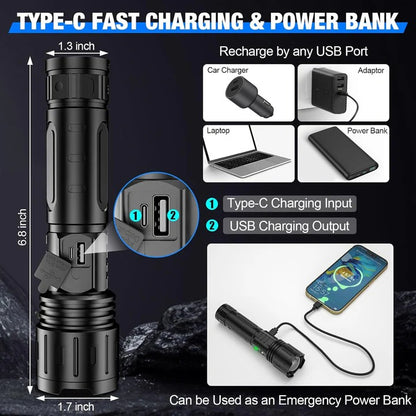 LED Flashlight for Camping and Hiking