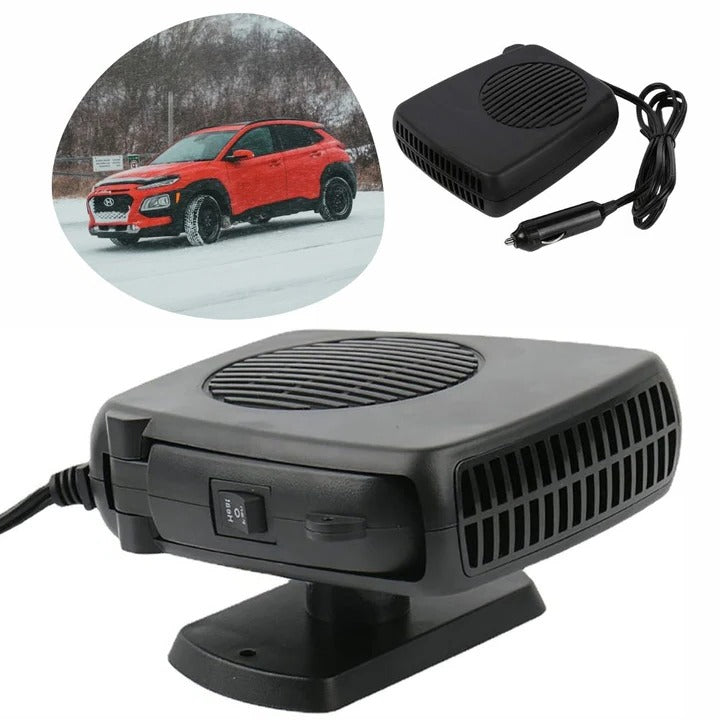 Vehicle 12V Fan Heater for Supplemental Car Interior Heating