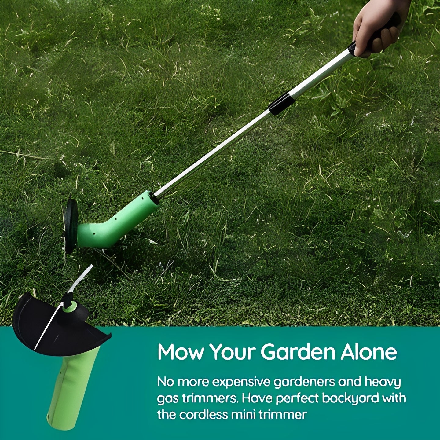 Mini Cordless Grass Trimmer and Portable Weed Edger