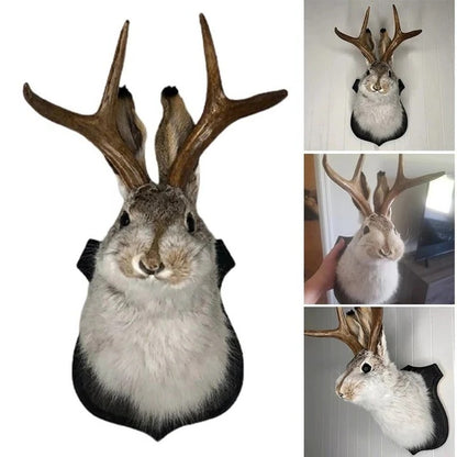 Wall Mounted Jackalope Figure for Home Decor