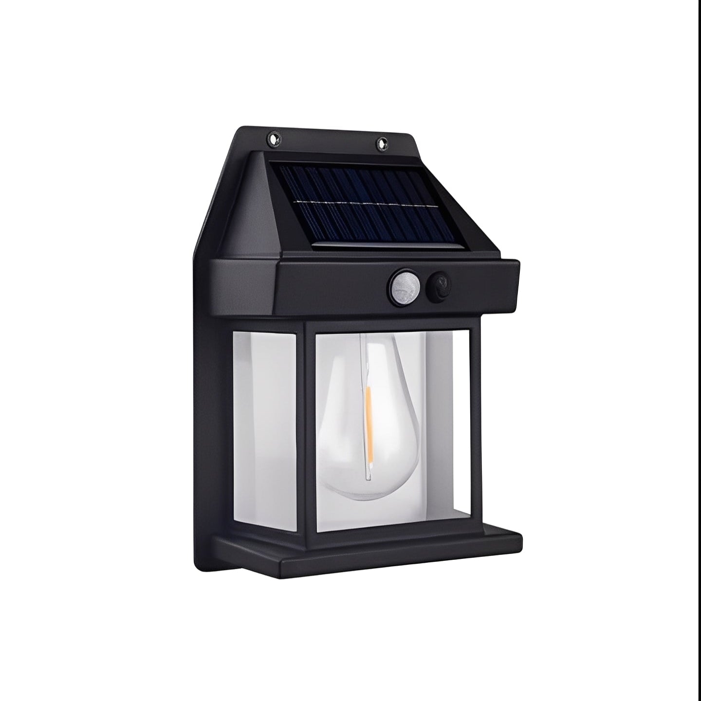 Solar Powered Outdoor Wall Lamp with Motion Sensor, Set of 2