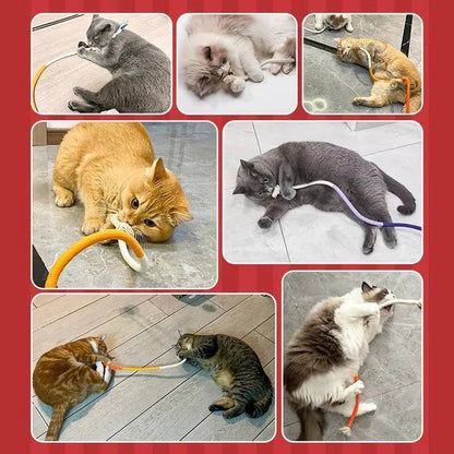 Cat Rope Chew Toys with Silvervine Balls, 3-Piece Set