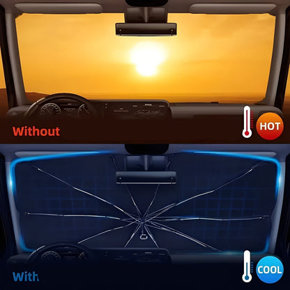 Car Sunshade Umbrella with Foldable Design