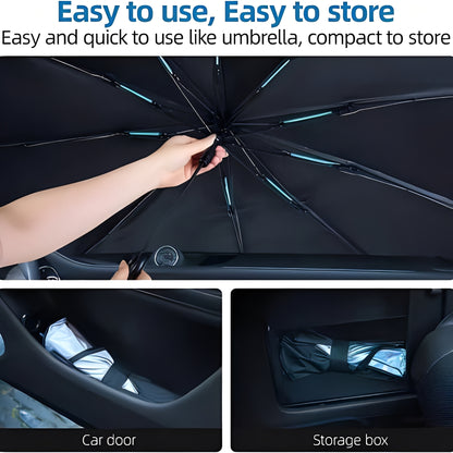 Car Sunshade Umbrella with Foldable Design
