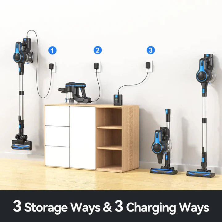 Cordless Vacuum Cleaner for Home with LED Brush Head