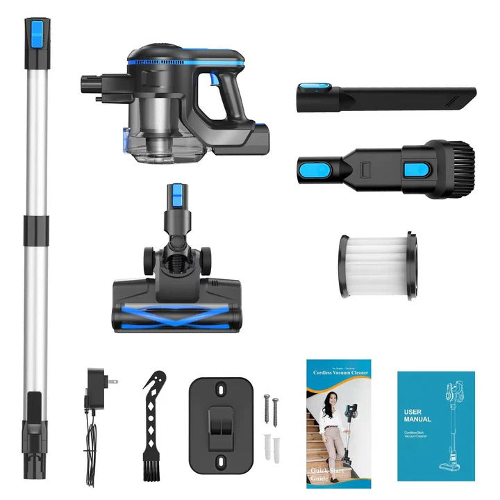 Cordless Vacuum Cleaner for Home with LED Brush Head