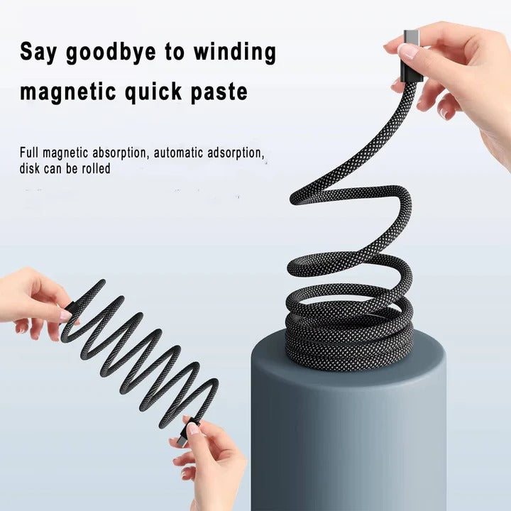 Magnetic Charging Cable with Braided Exterior