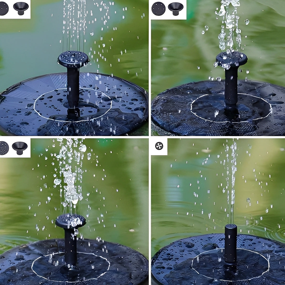 Solar Powered Fountain Pump for Pond and Garden Decoration