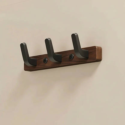 Wood and Metal Coat Hook Wall Mounted Design