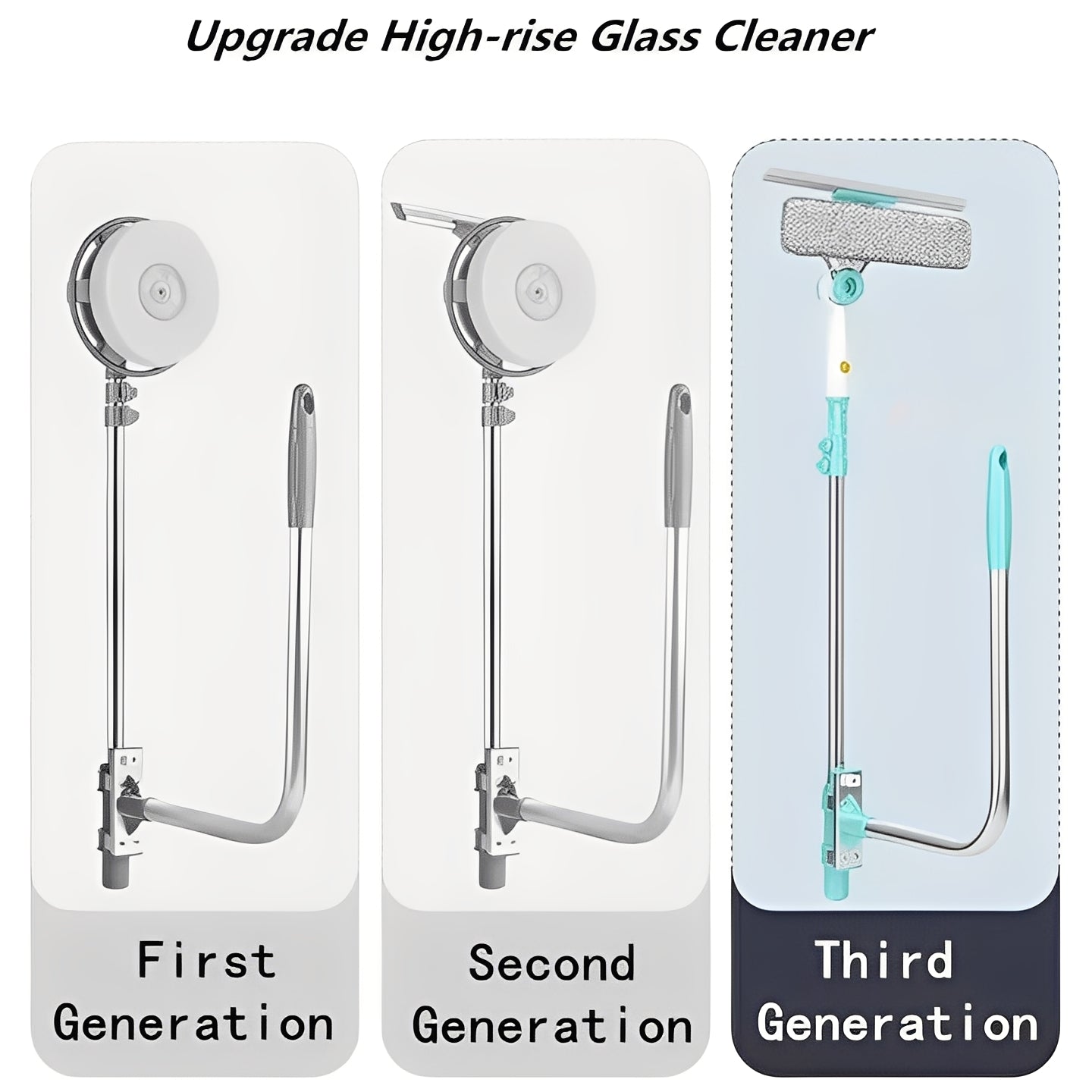 Window Cleaning Brush with Telescopic Handle