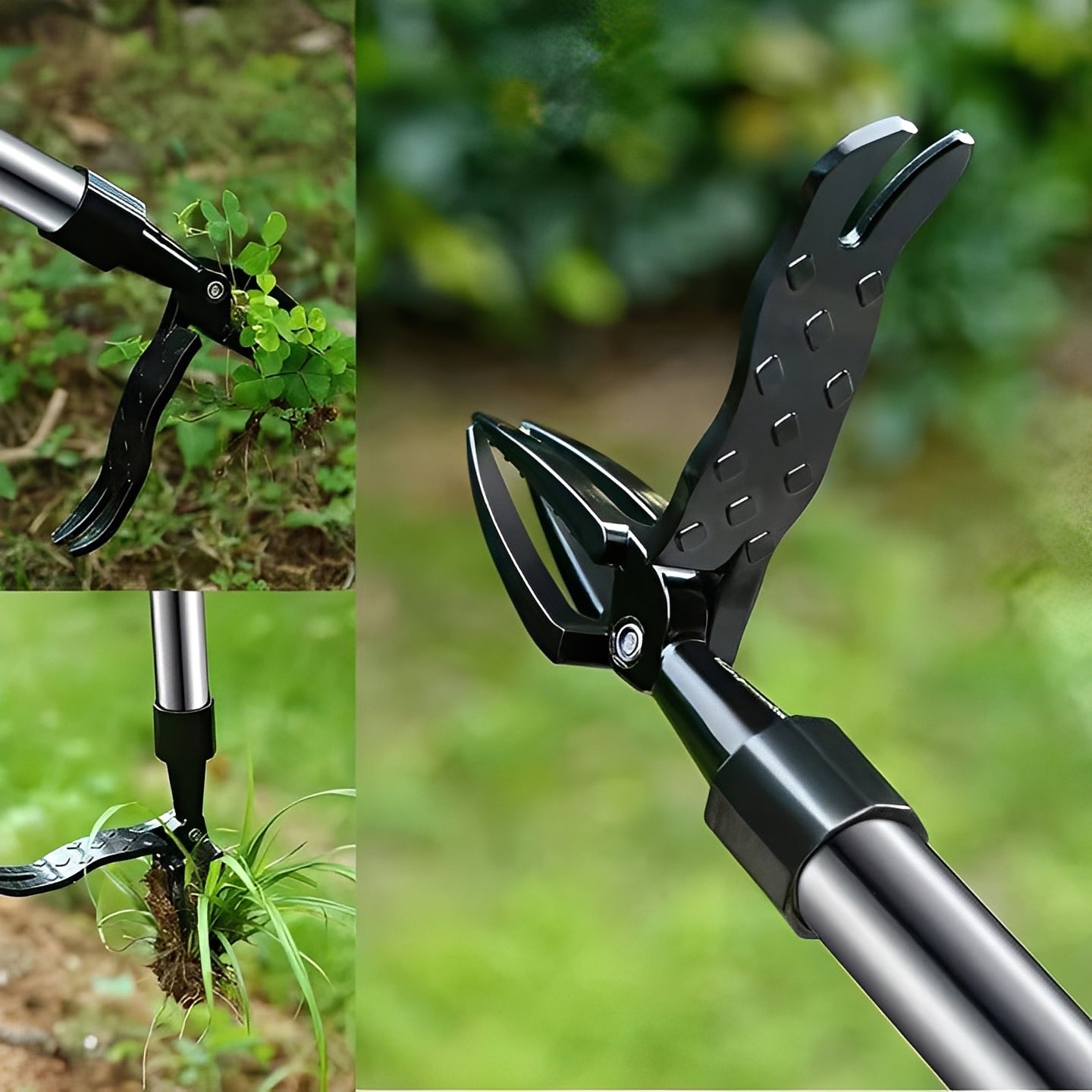 Stand Up Weed Puller Tool with Foot Lever Design