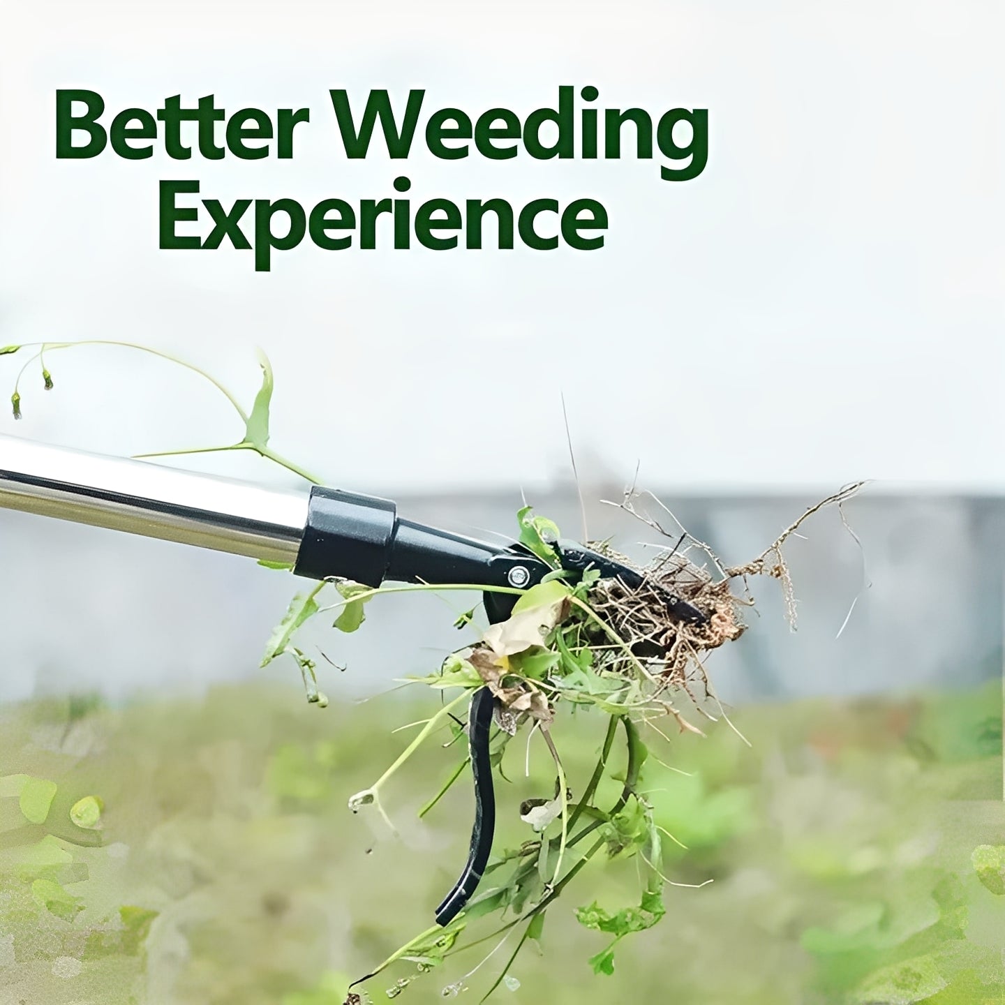 Stand Up Weed Puller Tool with Foot Lever Design