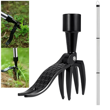 Stand Up Weed Puller Tool with Foot Lever Design