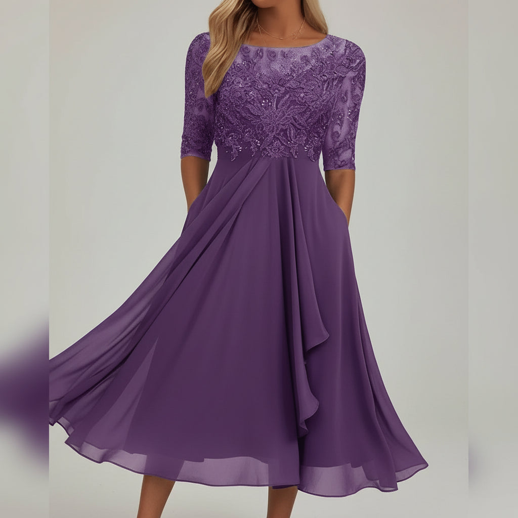 Women's Knit Fabric Casual Dress