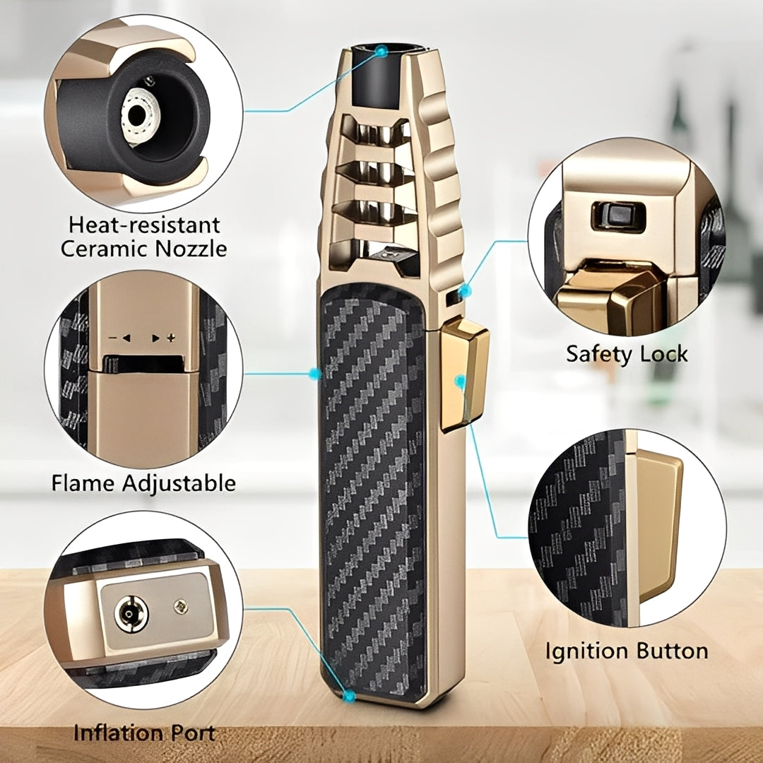 Refillable Butane Torch Lighter