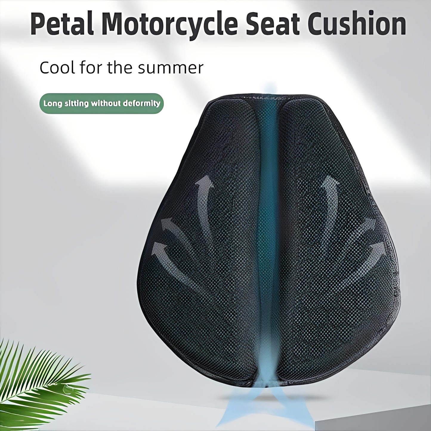 Motorcycle Gel Seat Cushion Pad with Honeycomb Ventilated Design