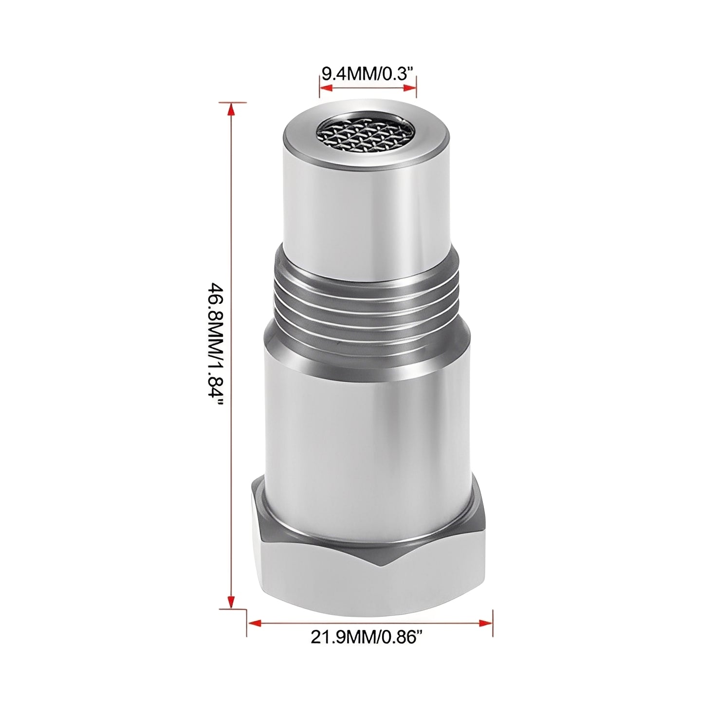 Car O2 Sensor Spacer Adapter M18×1.5 Stainless Steel Offset