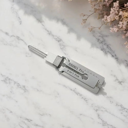 Stainless Steel Key Decoder Tool for Locksmith Use