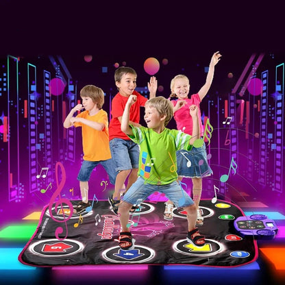 Interactive Light Up Dance Mat for Kids with 5 Challenge Levels
