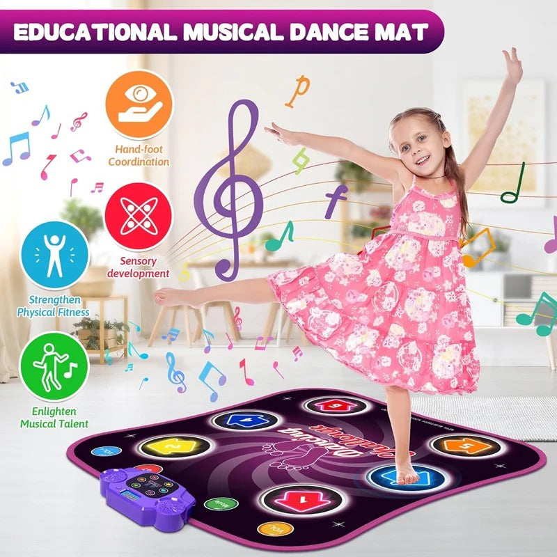 Interactive Light Up Dance Mat for Kids with 5 Challenge Levels