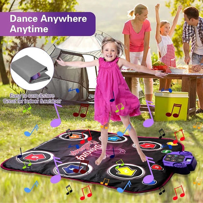 Interactive Light Up Dance Mat for Kids with 5 Challenge Levels