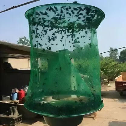Reusable Fly Trap with Bait Container for Outdoor Use
