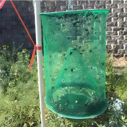 Reusable Fly Trap with Bait Container for Outdoor Use