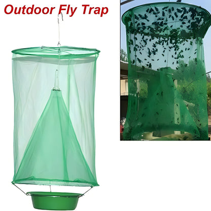 Reusable Fly Trap with Bait Container for Outdoor Use