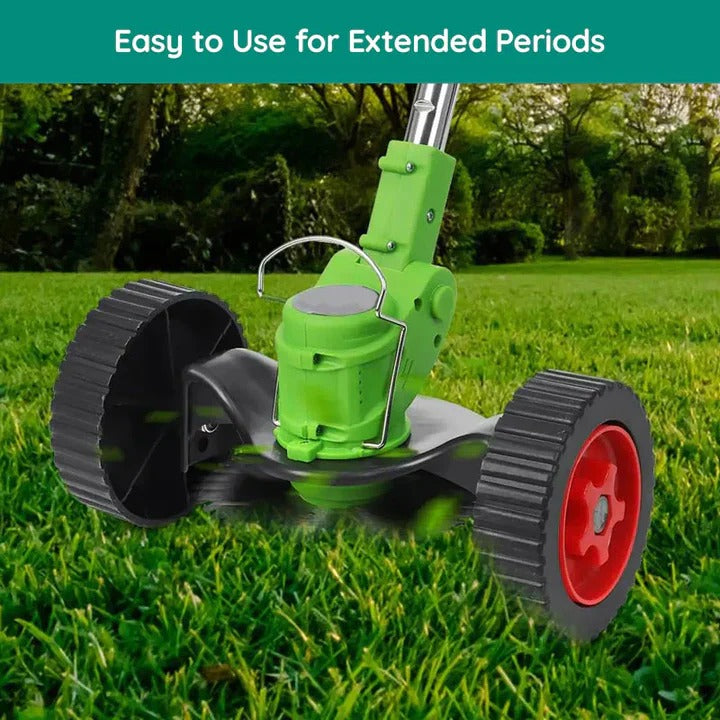 Electric Cordless Grass Trimmer with Adjustable Handle and Blades