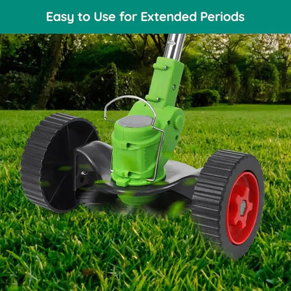 Electric Cordless Grass Trimmer with Adjustable Handle and Blades