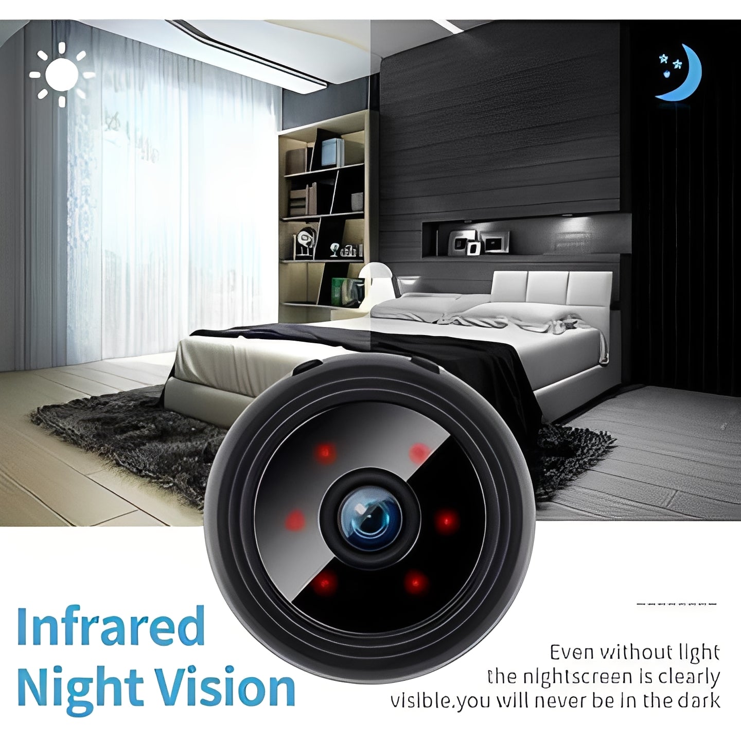 Mini Magnetic Wireless Camera with Rechargeable Battery
