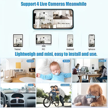 Mini Magnetic Wireless Camera with Rechargeable Battery
