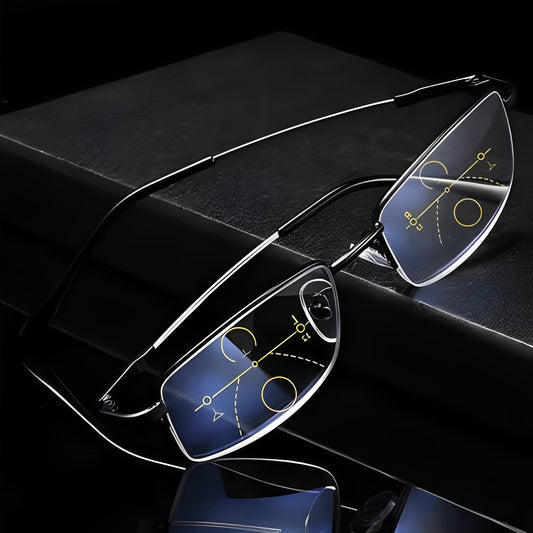 Progressive Sunglasses with Multi Zone Lens Design