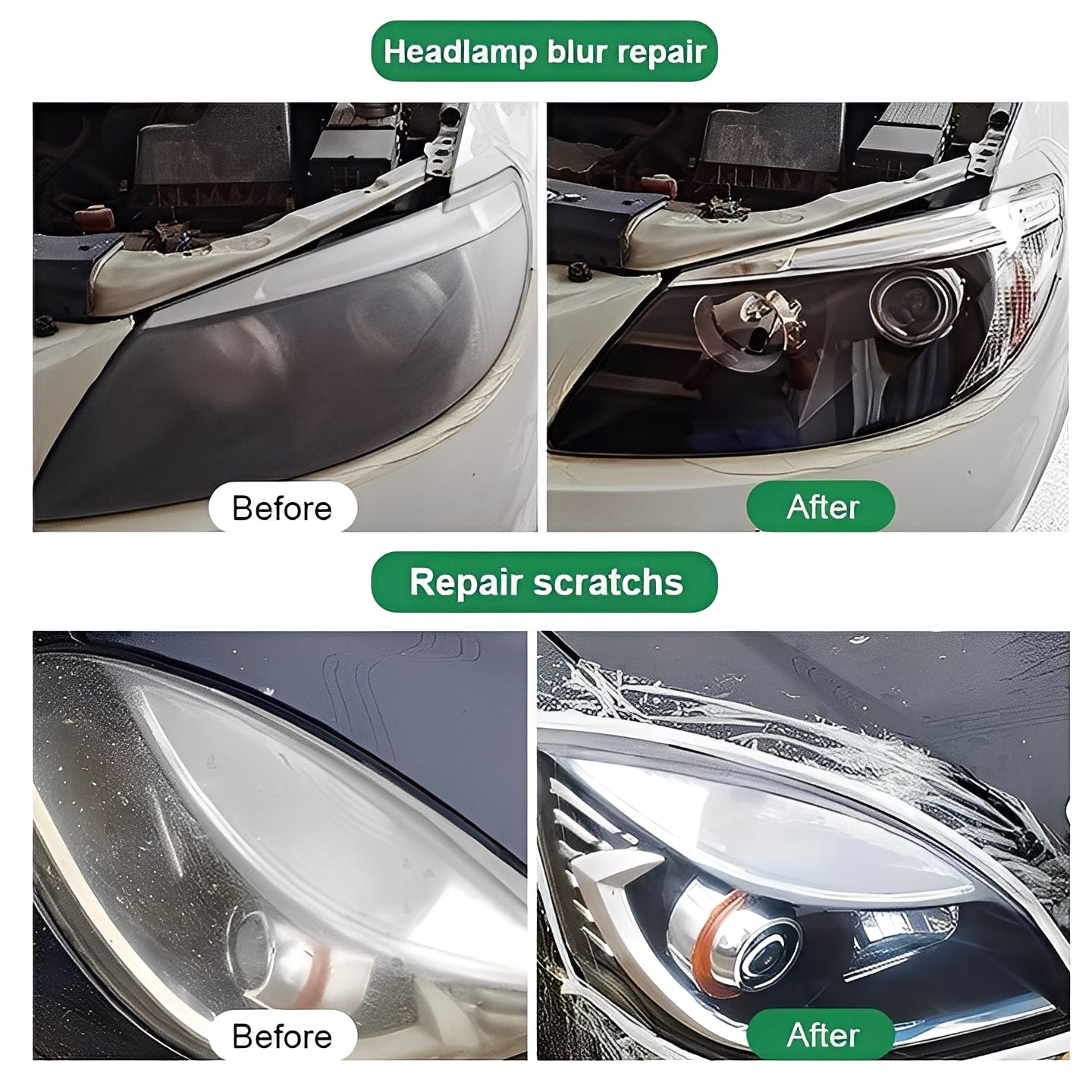 Headlight Lens Care Kit, Set of 2