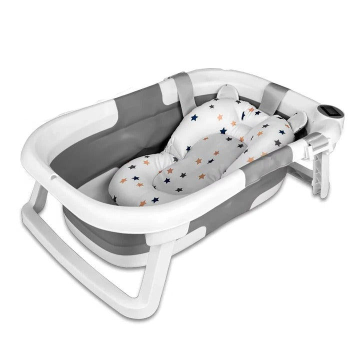 Foldable Infant Bathing Tub with Temperature Indicator