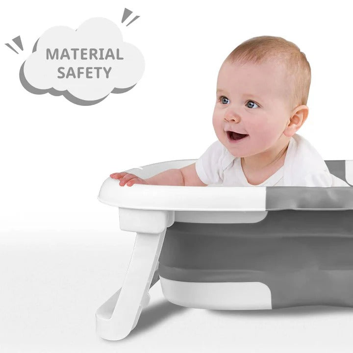 Foldable Infant Bathing Tub with Temperature Indicator