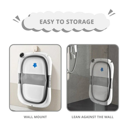 Foldable Infant Bathing Tub with Temperature Indicator