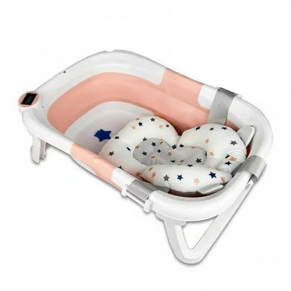 Foldable Infant Bathing Tub with Temperature Indicator