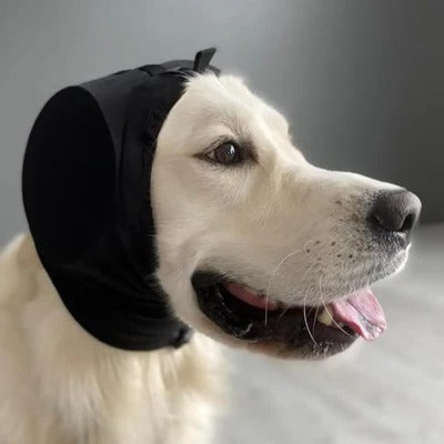 Dog Ear Muffs Hoodie, Adjustable Pet Head Wrap
