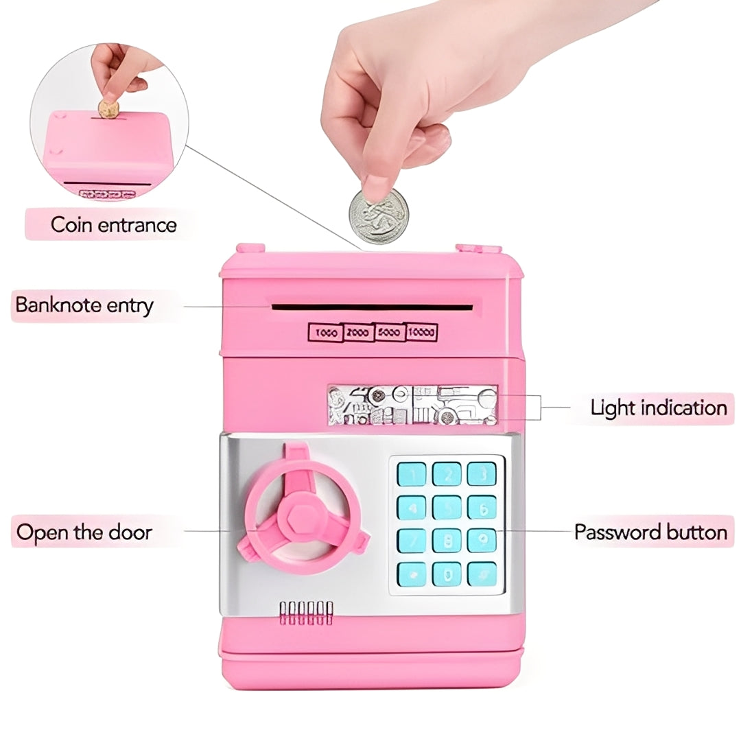 Kids Electronic Piggy Bank with Password Lock and Coin Slot