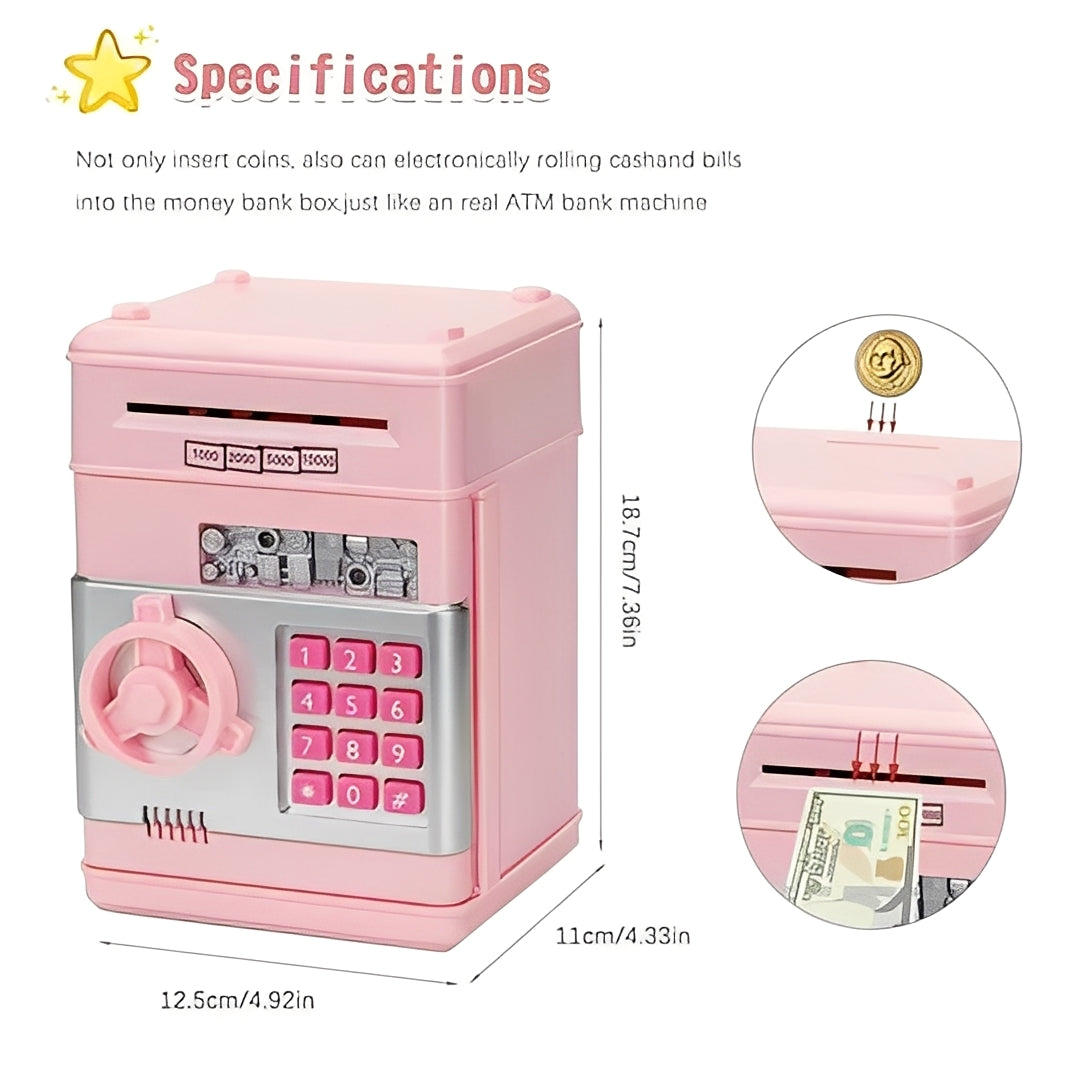 Kids Electronic Piggy Bank with Password Lock and Coin Slot