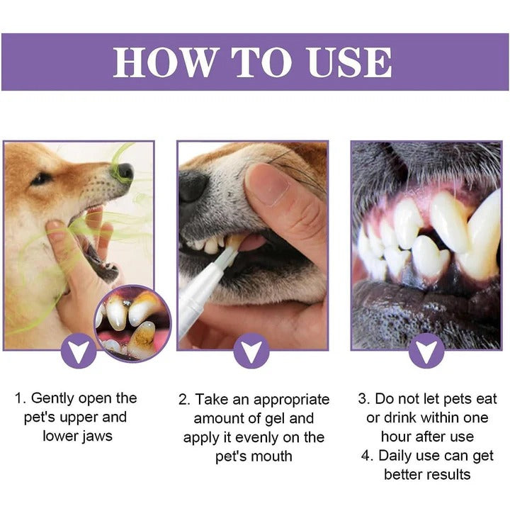Dog Oral Gel for Teeth and Gum Care, Set of 3