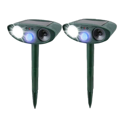 Solar Ultrasonic Rabbit Deterrent Device with Motion Sensor Lights