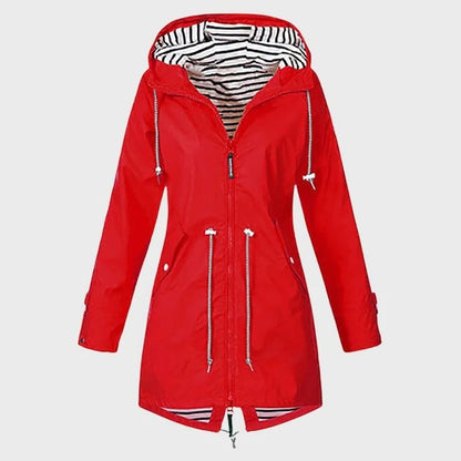Women’s Rain Jacket with Adjustable Hood