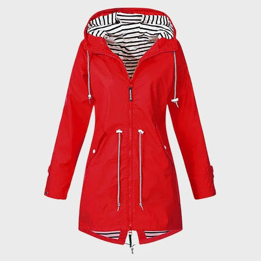 Women’s Rain Jacket with Adjustable Hood